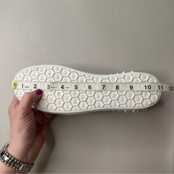 Stuart Weitzman Goldie Sneakers Pearl Embellished Cotton Candy Size 8.5 fits a 9 - Picture 9 of 11